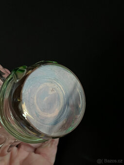 Váza 9 cm, hutní sklo René Roubíček Škrdlovice - 5