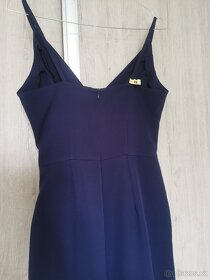 Tmavě modré šaty BÁRA styl- sexy šaty - 5