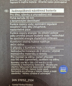 páková vodovodní nástěnná baterie Livarno Home /NOVÁ/ - 5