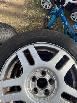 Alu kola 5x100 r16 s pneu 205/55/16 - 5