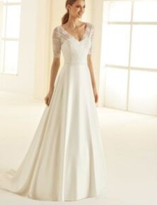 SVATEBNÍ ŠATY zn.Modeca, vel.34/36, barva Ivory - 5