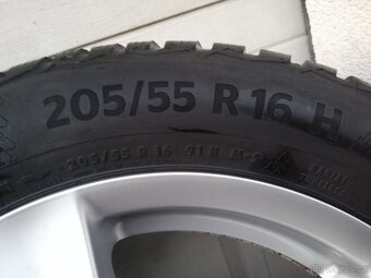 zimní alu Borbet 16" 5x112,Škoda,VW,Seat,Audi,205/55/16 - 5