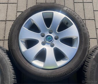 Škoda - 16" Spectrum + zimní 205/55 Continental 6-7mm - 5