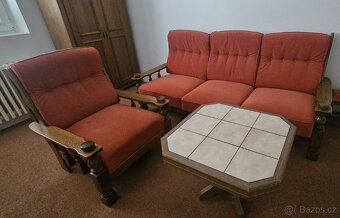 Nábytek rustikální styl, vzhled dub - 5