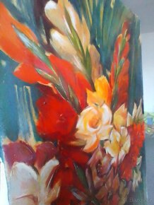 Kosatce 106x49cm, olej-plátno - 5