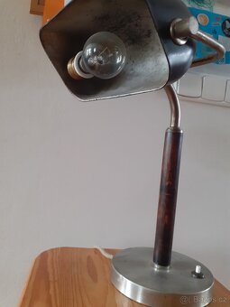 BANKÉŘKA STOLNÍ LAMPA - BAKELIT - 5