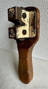 Značkový D.R.G.M. starožitný ostřič nožů Solingen RARITA - 5