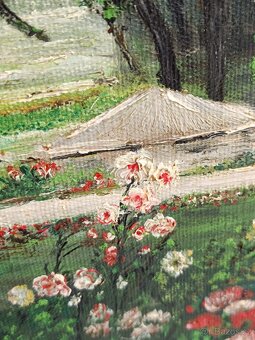 Obraz Helena Bínová, Košice 1985,olej na plátně 85x115 - 5