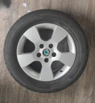 Originál Alu Škoda / 5x112 / ET 50 / PNEU 205/60 r15 91V - 5
