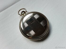 Zlaté 14K starožitné kapesní hodinky ORATOR - 5