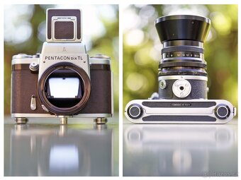 Středoformát Pentacon Six TL + Carl Zeiss Jena Flektogon 50/ - 5