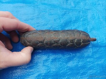 Litinová šiška - závaží k hodinám I. - 5