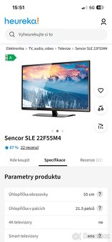 TV Sencor SLE22F55M4 + set-top box - 5