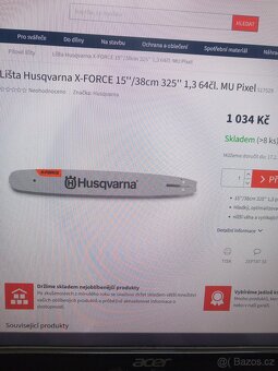 Lišta Husgvarna 38 cm. - 5