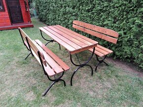 Nová zahradní lavička / lavičky s možností složení - 5