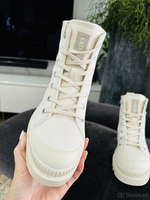 Luxusní, krémové boty KATE GRAY - 5
