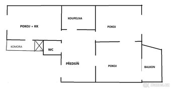 3+kk + balkon , 90m2, po rek.u metra Hradčanská - 5