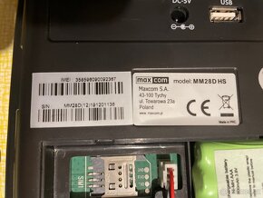 Stolní telefon se slotem pro SIM kartu, Maxcom - 5
