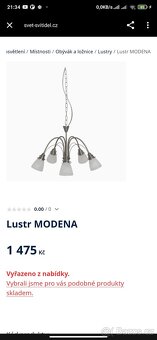 Lustr šest ramen funkční MODENA - 5