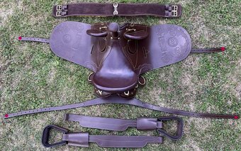 Australské sedlo s hruškou hnědé - 5