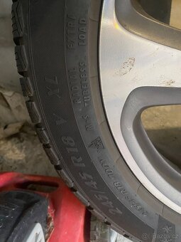 Alu kola 18” 5x112 Mercedes a zimní pneu 245/45/R18 - 5