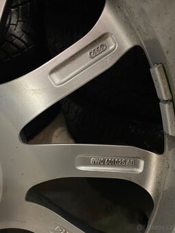 5x112 R18 7,5J ET39 Audi A4 + 225/45 R18 zimné - 5