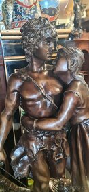 Velká bronzová socha-výška 90 cm - 5