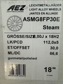 Disky AEZ STEAM 8x18 5x112 ET30 - 5