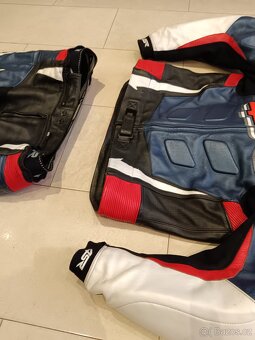 4SR RR Evo 3 Pearl Blue-Pánská moto kombinéza, dvoudílná - 5