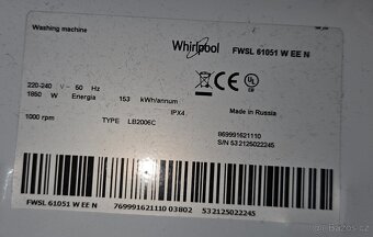 Pracka Whirpool FWSL 61051 - 5