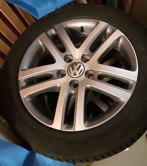 Alu kola VW 5x112 r16 6,5j et50 pneu 205/55/16 - 5