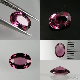 Rhodolit-ovál, kombi. - 1,32 ct. - 5
