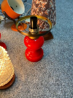 lampa retro lampa skleněná lampa retro lampa na noční stolek - 5