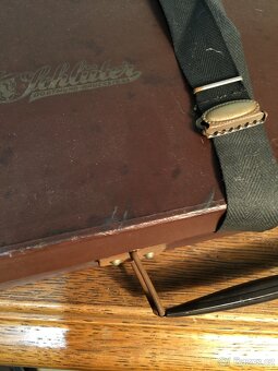 secesní cylindr starý skládací hedvábný klobouk rukavice - 5