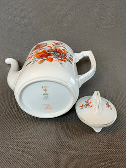 Starožitná porcelánová konvice 1.2l, Loket Stern - 5