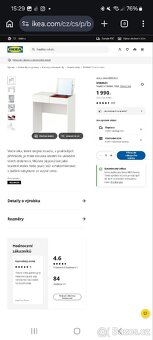 Kosmetický stolek Ikea - 5