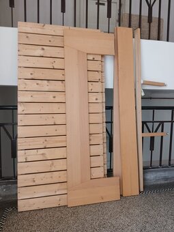 Postel masiv buk + rošty + futon 180x200 - 5