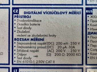 Digitální multimetr REV Düwi ve stavu nového - 5