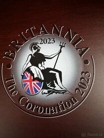 3x mince Britannia a 1x mince Korunovace 2023 v luxusní etui - 5