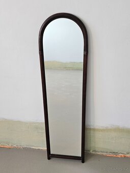 Zrcadlo v dřevěném rámu, 30 cm x 110 cm - 5