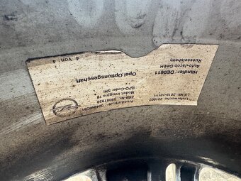 Originální kola Opel R17 včetně pneu 225/55 - 5