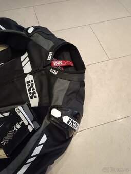 IXS RS 800-Pánská Dámská kožená moto kombinéza, zkrácená - 5