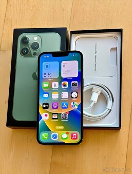 iPhone 13 Pro Zelená BATERIE 100% TOP - 5