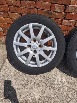 ALU 4x100 15" s celoročními pneu 195/55 R15 - 5