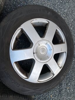 Alu kola 16” 5x112 Škoda a letní pneu 205/55/R16 - 5