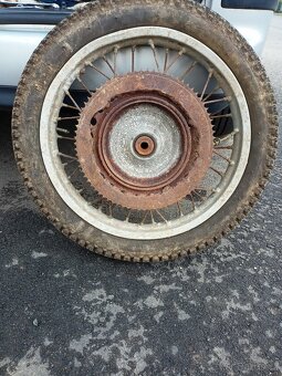 Čz 250/980 Montreal 250/968 dvoulauf zadní kolo na renovaci - 5