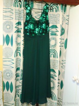 Elegantní dlouhé společenské šaty 46/48 - 5