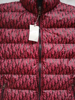 Nová zimní bunda Dior XXL pánská červená - 5