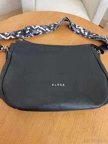Kozena cerna kabelka ELEGA - 5