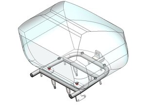 Honda XRV 650 Africa Twin - Zadný nosič s montážou GIVI - 5